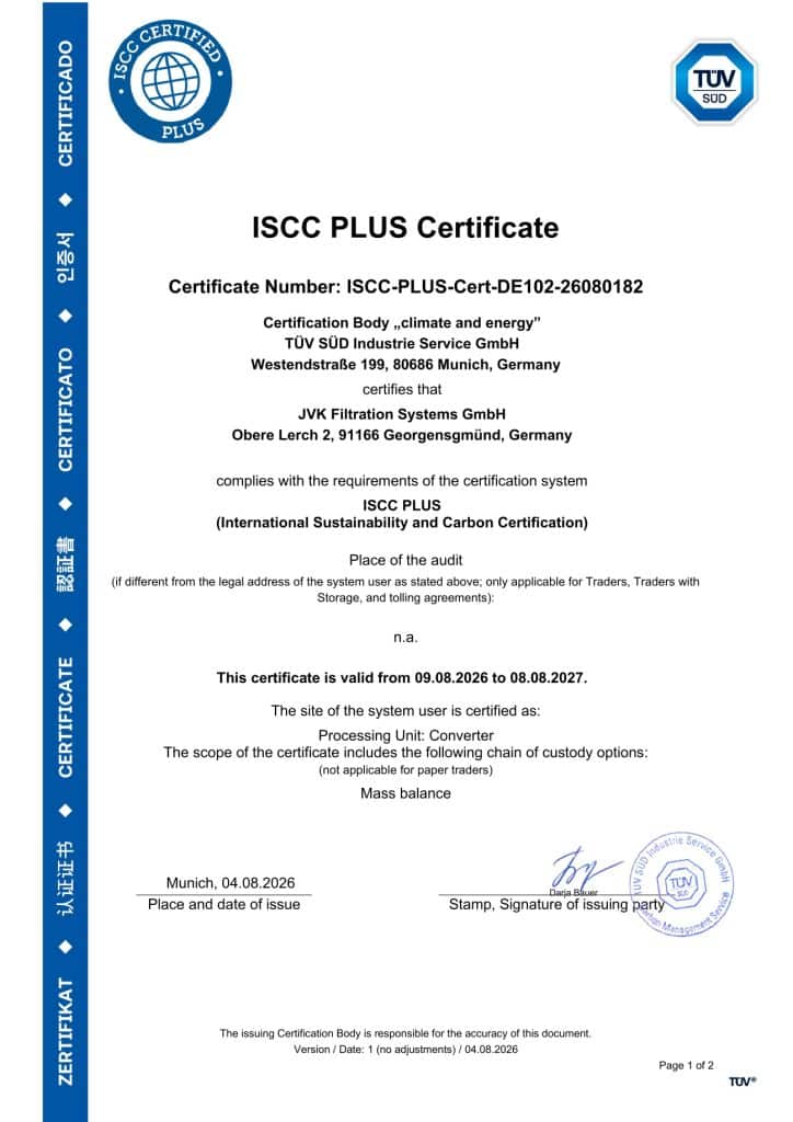 ISCC-Plus Zertifikat 2026